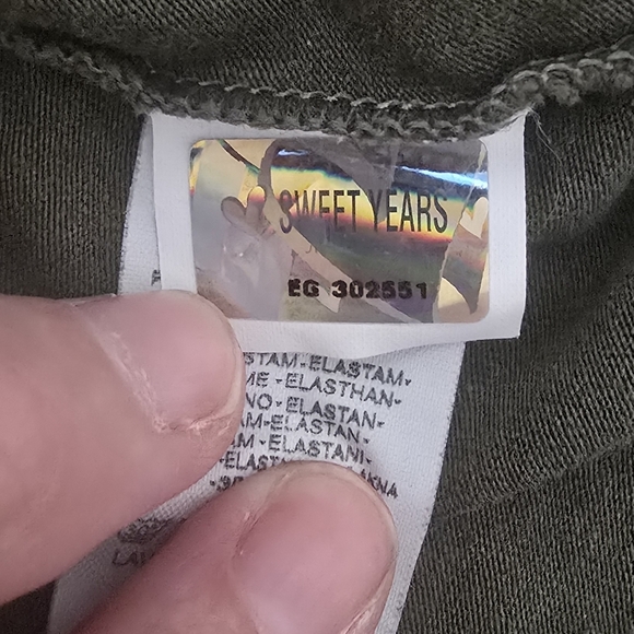 Sweet Years Rock Made In Italy Leopard Tee Dark Green Mens XXL - Picture 6 of 8